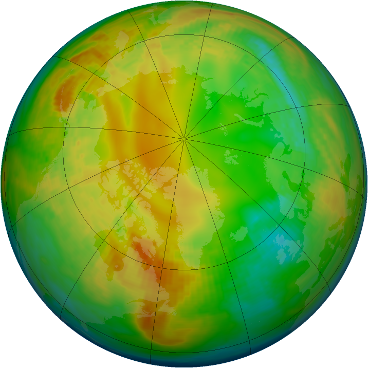 Arctic ozone map for 04 February 1992